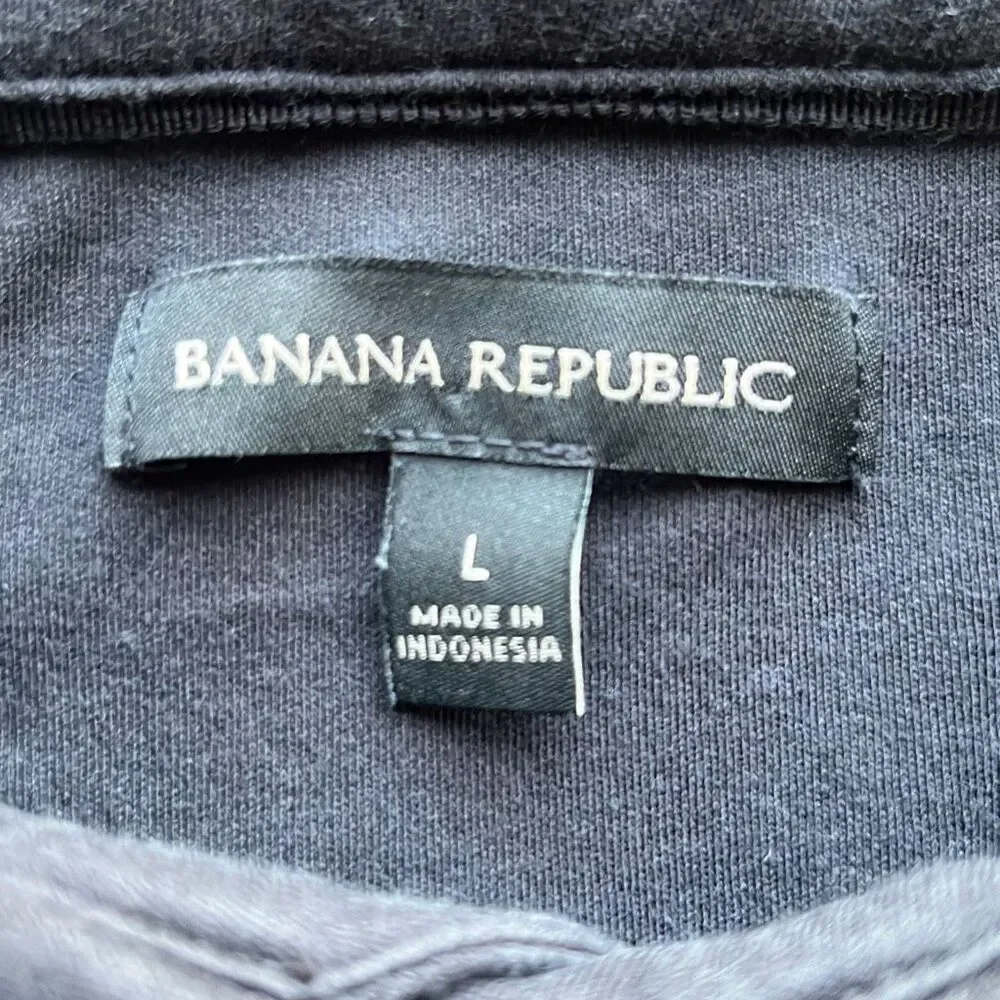 Banana Republic Black Performance Polo Mens Large